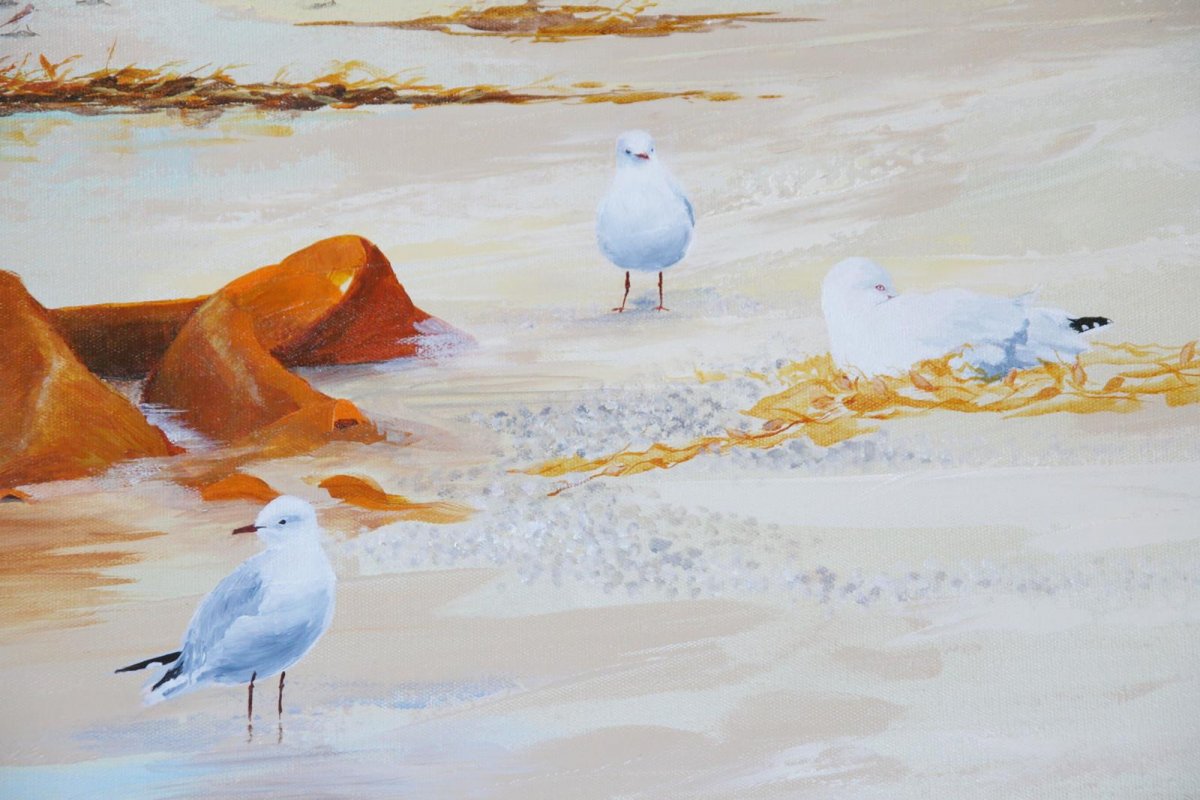 Watching Waiting, painting by artist Heather Wood