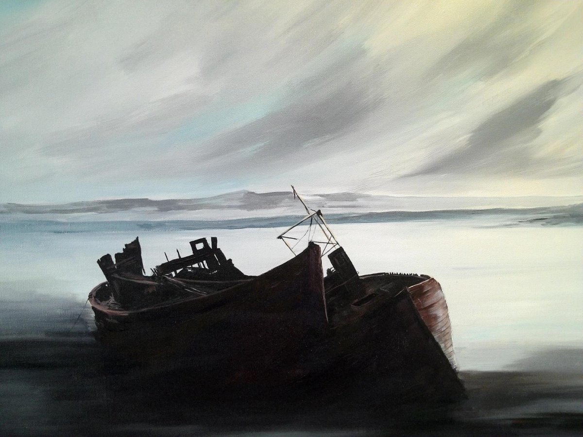 Abandoned, painting by artist Heather Wood