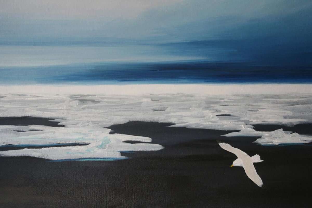 Arctic, painting by artist Heather Wood