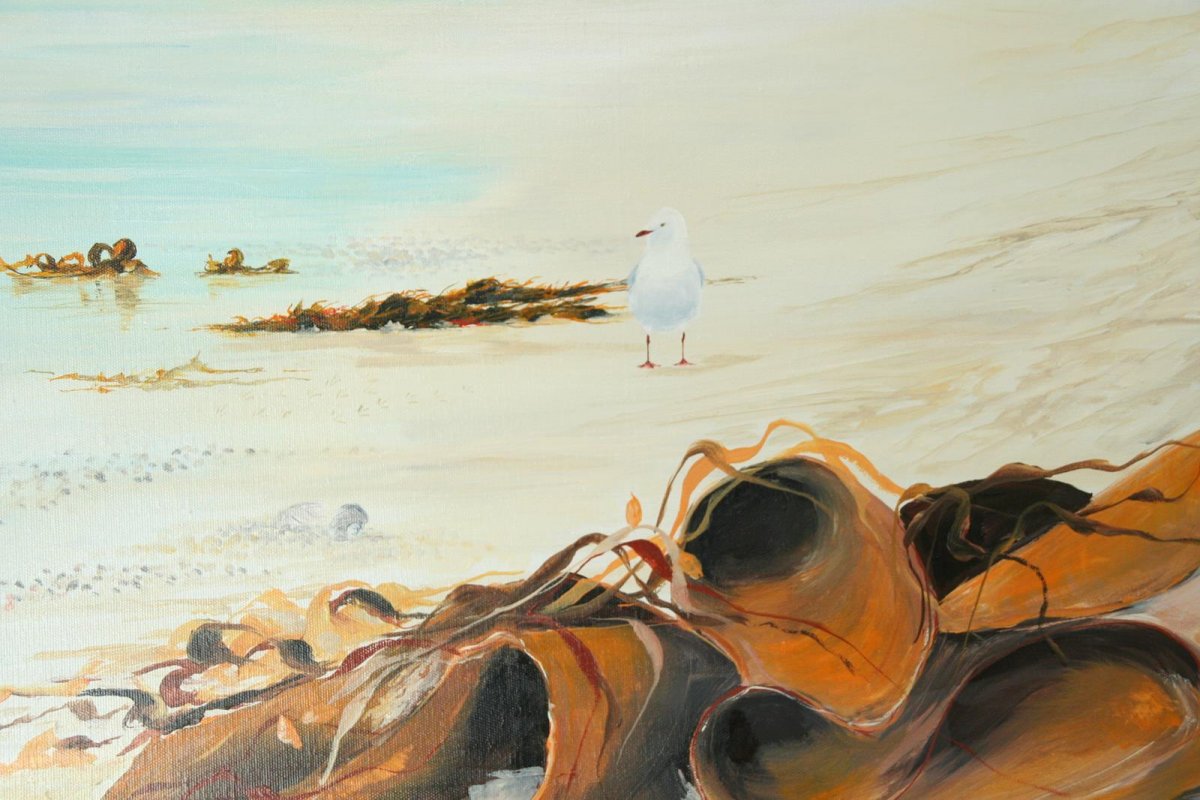 Busy Morning Port Fairy, painting by artist Heather Wood