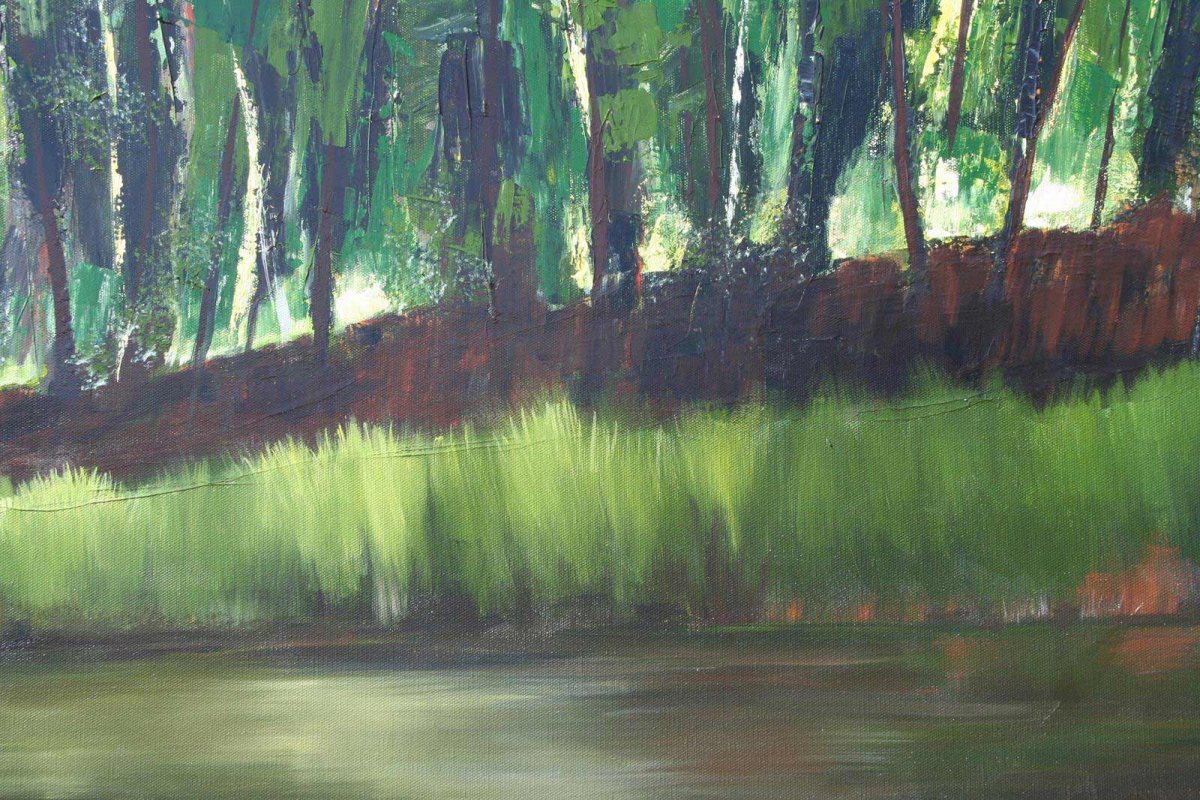 Glenelg River 1,  acrylic on canvas, for sale by artist Heather Wood $980