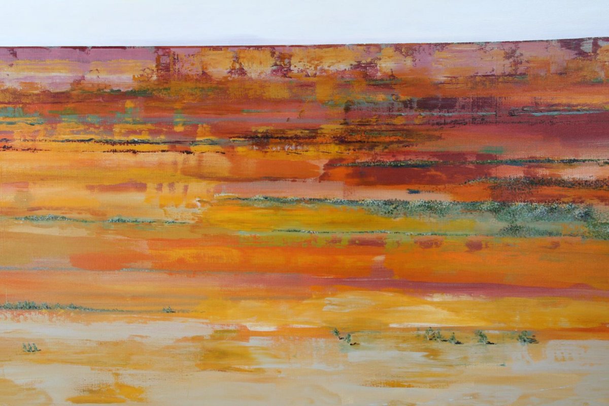 Outback QLD 1, painting by artist Heather Wood