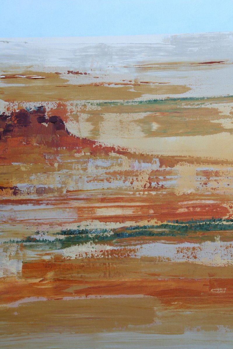 Outback QLD 2, painting by artist Heather Wood