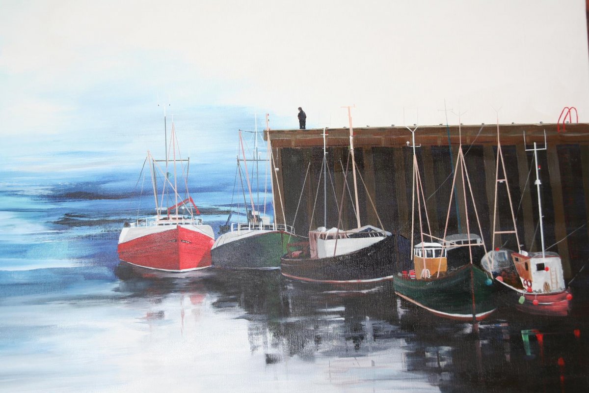 Scotland, painting by artist Heather Wood