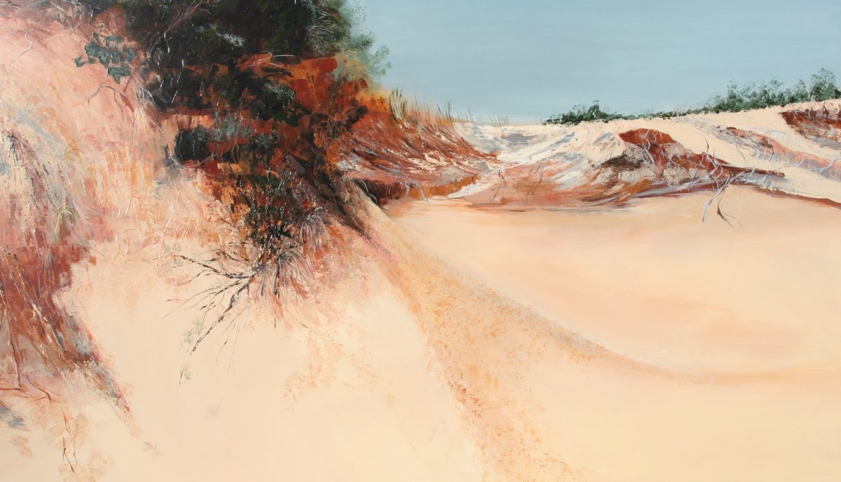 Yambuk, Dunes exhibition, acrylic on linen by Heather Wood